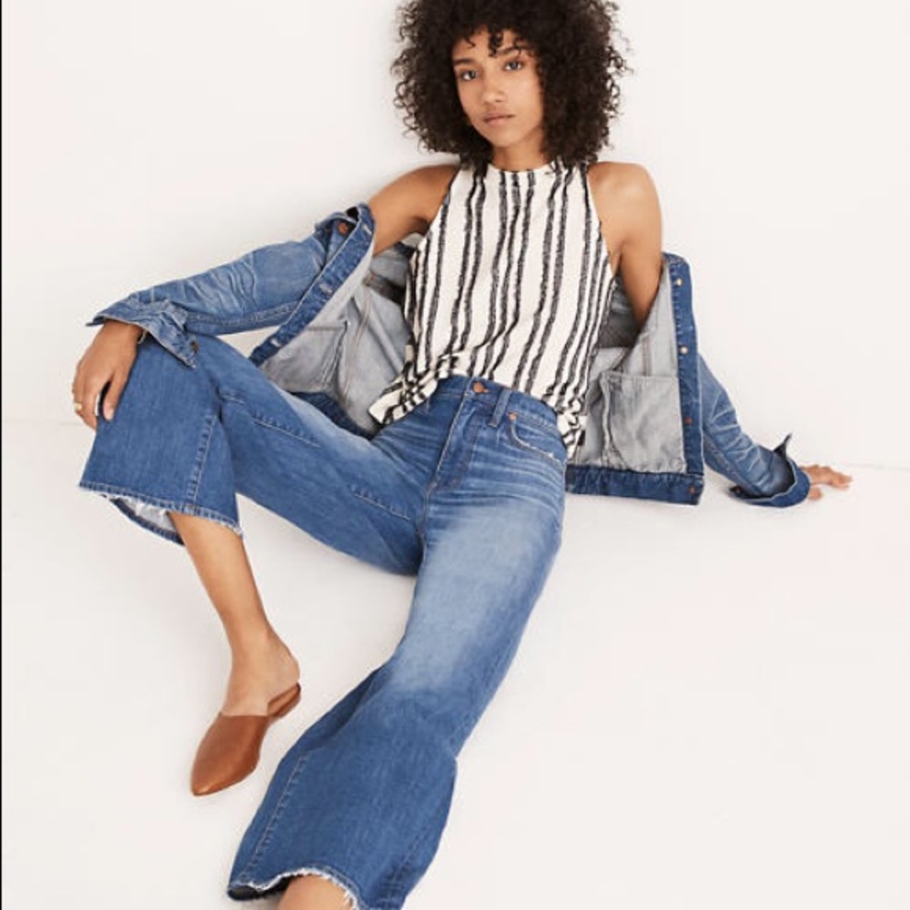 Madewell Wide Leg Crop Jeans